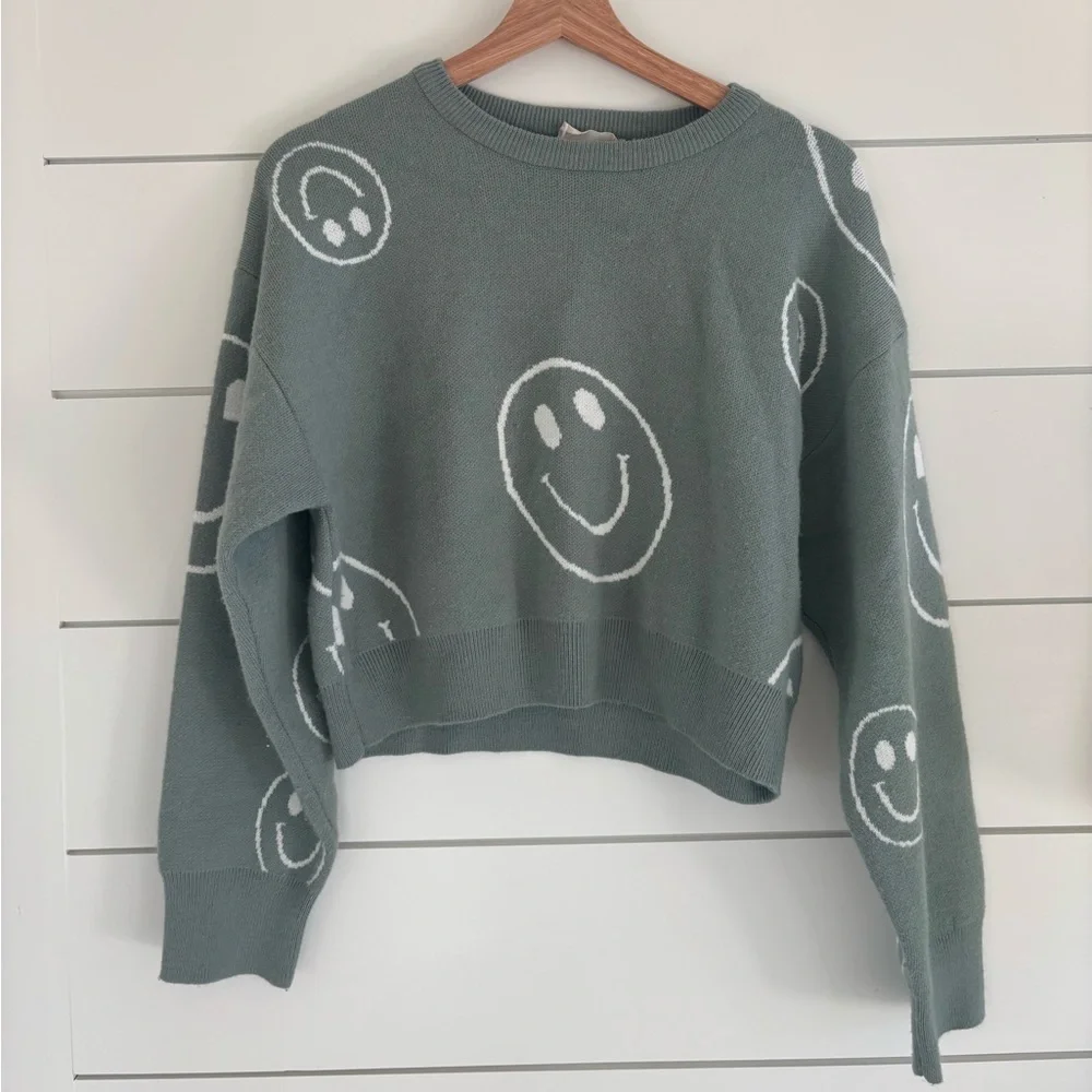 Altar’d State Smiley Face Sweater